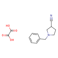 1-benzylpyrrolidine-3-carbonitrile; oxalic acid