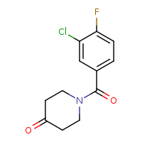 1-(3-chloro-4-fluorobenzoyl)piperidin-4-one