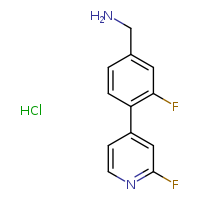 1-[3-fluoro-4-(2-fluoropyridin-4-yl)phenyl]methanamine hydrochloride