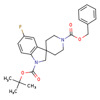 1'-benzyl 1-tert-butyl 5-fluoro-2H-spiro[indole-3,4'-piperidine]-1,1'-dicarboxylate