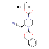 1-benzyl 4-tert-butyl (2S)-2-(cyanomethyl)piperazine-1,4-dicarboxylate