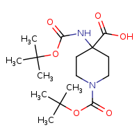 1-(tert-butoxycarbonyl)-4-[(tert-butoxycarbonyl)amino]piperidine-4-carboxylic acid