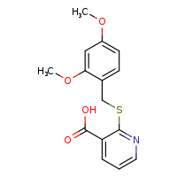 2-{[(2,4-dimethoxyphenyl)methyl]sulfanyl}pyridine-3-carboxylic acid