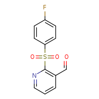 2-(4-fluorobenzenesulfonyl)pyridine-3-carbaldehyde