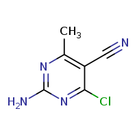 2-amino-4-chloro-6-methylpyrimidine-5-carbonitrile