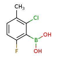 2-chloro-6-fluoro-3-methylphenylboronic acid