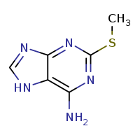 2-(methylsulfanyl)-7H-purin-6-amine