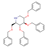 (2R,3R,4R,5S)-3,4,5-tris(benzyloxy)-2-[(benzyloxy)methyl]piperidine