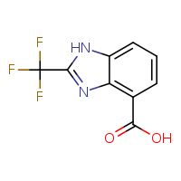 2-(trifluoromethyl)-1H-1,3-benzodiazole-4-carboxylic acid
