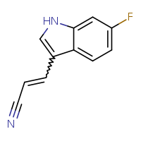 (2Z)-3-(6-fluoro-1H-indol-3-yl)prop-2-enenitrile