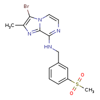 3-bromo-N-[(3-methanesulfonylphenyl)methyl]-2-methylimidazo[1,2-a]pyrazin-8-amine