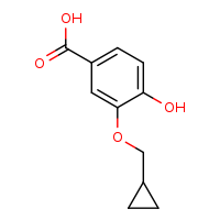 3-(cyclopropylmethoxy)-4-hydroxybenzoic acid