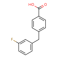 4-[(3-fluorophenyl)methyl]benzoic acid