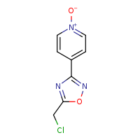 4-[5-(chloromethyl)-1,2,4-oxadiazol-3-yl]pyridin-1-ium-1-olate