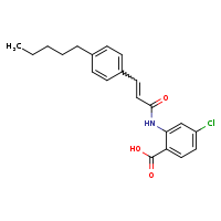 4-chloro-2-[(2E)-3-(4-pentylphenyl)prop-2-enamido]benzoic acid