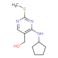 [4-(cyclopentylamino)-2-(methylsulfanyl)pyrimidin-5-yl]methanol