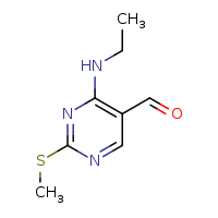 4-(ethylamino)-2-(methylsulfanyl)pyrimidine-5-carbaldehyde