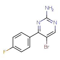 5-bromo-4-(4-fluorophenyl)pyrimidin-2-amine