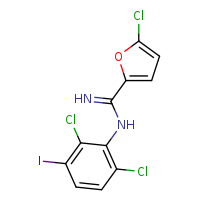 5-chloro-N-(2,6-dichloro-3-iodophenyl)furan-2-carboximidamide