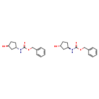 benzyl N-[(1R,3R)-3-hydroxycyclopentyl]carbamate; benzyl N-[(1S,3S)-3-hydroxycyclopentyl]carbamate