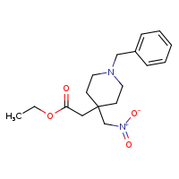 ethyl 2-[1-benzyl-4-(nitromethyl)piperidin-4-yl]acetate