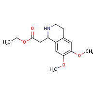 ethyl 2-(6,7-dimethoxy-1,2,3,4-tetrahydroisoquinolin-1-yl)acetate