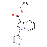ethyl 3-(1H-pyrazol-3-yl)indolizine-1-carboxylate