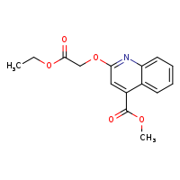 methyl 2-(2-ethoxy-2-oxoethoxy)quinoline-4-carboxylate