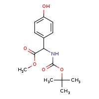 methyl 2-[(tert-butoxycarbonyl)amino]-2-(4-hydroxyphenyl)acetate