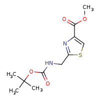 methyl 2-{[(tert-butoxycarbonyl)amino]methyl}-1,3-thiazole-4-carboxylate