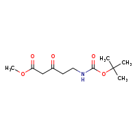 methyl 5-[(tert-butoxycarbonyl)amino]-3-oxopentanoate