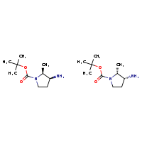 tert-butyl (2R,3R)-3-amino-2-methylpyrrolidine-1-carboxylate; tert-butyl (2S,3S)-3-amino-2-methylpyrrolidine-1-carboxylate