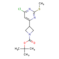tert-butyl 3-[6-chloro-2-(methylsulfanyl)pyrimidin-4-yl]azetidine-1-carboxylate