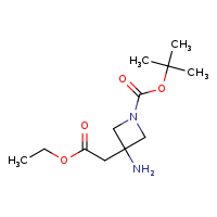tert-butyl 3-amino-3-(2-ethoxy-2-oxoethyl)azetidine-1-carboxylate