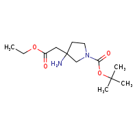tert-butyl 3-amino-3-(2-ethoxy-2-oxoethyl)pyrrolidine-1-carboxylate