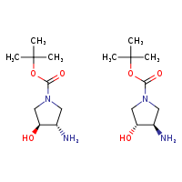 tert-butyl (3R,4R)-3-amino-4-hydroxypyrrolidine-1-carboxylate; tert-butyl (3S,4S)-3-amino-4-hydroxypyrrolidine-1-carboxylate