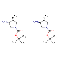 tert-butyl (3R,4S)-3-amino-4-methylpyrrolidine-1-carboxylate; tert-butyl (3S,4R)-3-amino-4-methylpyrrolidine-1-carboxylate