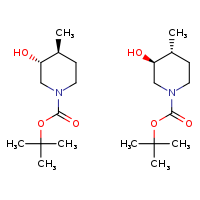 tert-butyl (3R,4S)-3-hydroxy-4-methylpiperidine-1-carboxylate; tert-butyl (3S,4R)-3-hydroxy-4-methylpiperidine-1-carboxylate
