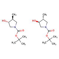 tert-butyl (3R,4S)-3-hydroxy-4-methylpyrrolidine-1-carboxylate; tert-butyl (3S,4R)-3-hydroxy-4-methylpyrrolidine-1-carboxylate