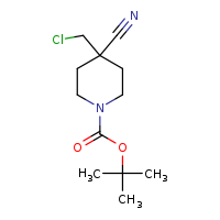 tert-butyl 4-(chloromethyl)-4-cyanopiperidine-1-carboxylate