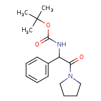 tert-butyl N-[2-oxo-1-phenyl-2-(pyrrolidin-1-yl)ethyl]carbamate