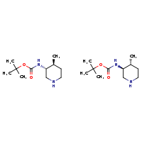 tert-butyl N-[(3R,4S)-4-methylpiperidin-3-yl]carbamate; tert-butyl N-[(3S,4R)-4-methylpiperidin-3-yl]carbamate