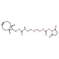 1-[({2-[2-({[(1R,8S,9S)-bicyclo[6.1.0]non-4-yn-9-ylmethoxy]carbonyl}amino)ethoxy]ethoxy}carbonyl)oxy]pyrrolidine-2,5-dione