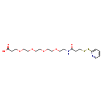 1-[3-(pyridin-2-yldisulfanyl)propanamido]-3,6,9,12-tetraoxapentadecan-15-oic acid