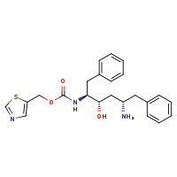 1,3-thiazol-5-ylmethyl N-[(2S,3S,5S)-5-amino-3-hydroxy-1,6-diphenylhexan-2-yl]carbamate