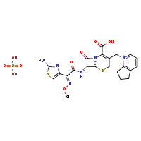 1-{[(6R,7R)-7-[(2Z)-2-(2-amino-1,3-thiazol-4-yl)-2-(methoxyimino)acetamido]-2-carboxy-8-oxo-5-thia-1-azabicyclo[4.2.0]oct-2-en-3-yl]methyl}-5H,6H,7H-cyclopenta[b]pyridin-1-ium; sulfuric acid