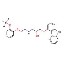 1-(9H-carbazol-4-yloxy)-3-({2-[2-(²H?)methoxyphenoxy]ethyl}amino)propan-2-ol