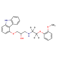 1-(9H-carbazol-4-yloxy)-3-{[2-(2-methoxyphenoxy)(1,1,2,2-²H?)ethyl]amino}propan-2-ol