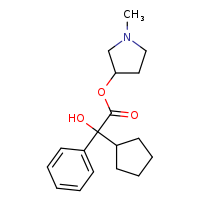1-methylpyrrolidin-3-yl 2-cyclopentyl-2-hydroxy-2-phenylacetate