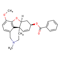 (1S,12S,14R)-9-methoxy-4-methyl-11-oxa-4-azatetracyclo[8.6.1.0¹,¹².0?,¹?]heptadeca-6,8,10(17),15-tetraen-14-yl benzoate